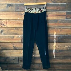 VINTAGE Black Velvet Matador Pants